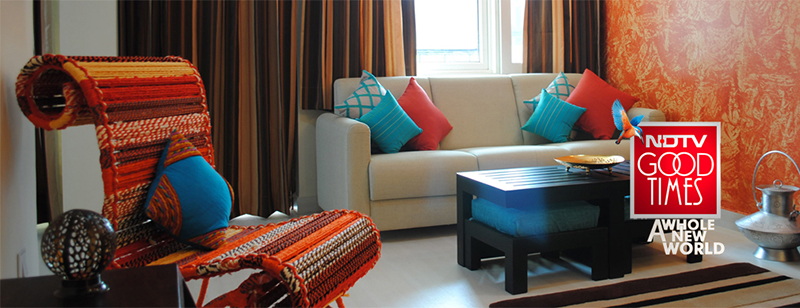 NDTV Good Homes with Sahil & Sarthak Katran Athena Chair in Orange Color